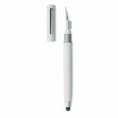 Cleanpen stylus pen met TWS schoonmaakset blauwe inkt - wit