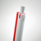 Kemer balpen gerecycled ABS blauwe inkt - rood