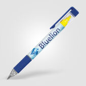 Svenn balpen met langhoudende gele markeerstift Svenn balpen met langhoudende gele markeerstift