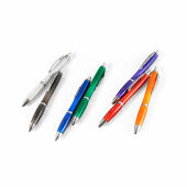Swing balpen 100% gerecycled RPET metalen clip blauwe inkt