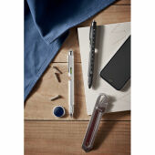 Retool balpen met waterpas en liniaal blauwe inkt
