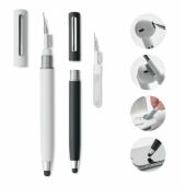 Cleanpen stylus pen met TWS schoonmaakset blauwe inkt - zwart