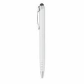 Florina stylus touch balpen gerecycled aluminium - wit