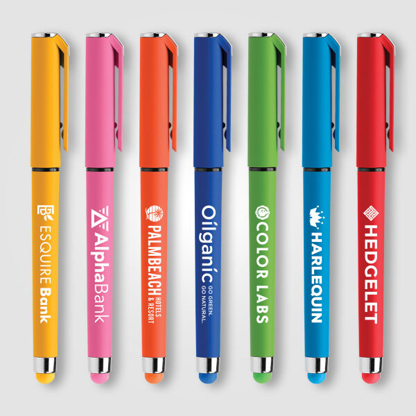 Landi colour gel balpen met stylus touch tip Landi colour gel balpen met stylus touch tip