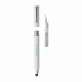 Cleanpen stylus pen met TWS schoonmaakset blauwe inkt - wit