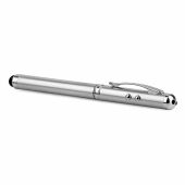 Lapou laser balpen mini LED touch metaal blauwe inkt