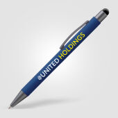 Texter soft-touch metalen balpen met stylus touch tip