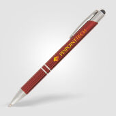 Sandy luxe aluminium balpen met stylus touch tip