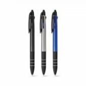 Multi multifunctionele 3 in 1 balpen met grip blauwe, rode, zwarte inkt