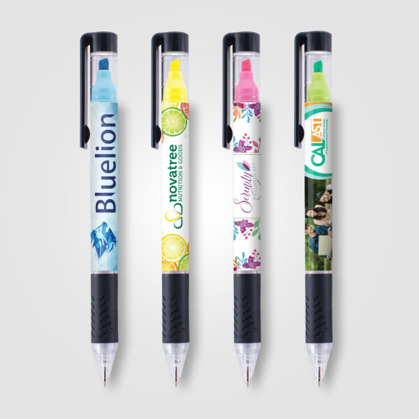 Valento balpen met langhoudende gekleurde markeerstift