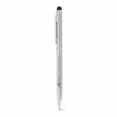 Milow slanke balpen aluminium blauwe inkt