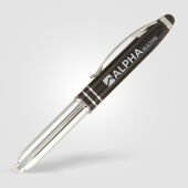 Lando balpen met stylus touch tip en LED-licht Lando balpen met stylus touch tip en LED-licht