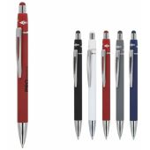 Spinner balpen aluminium - Wit