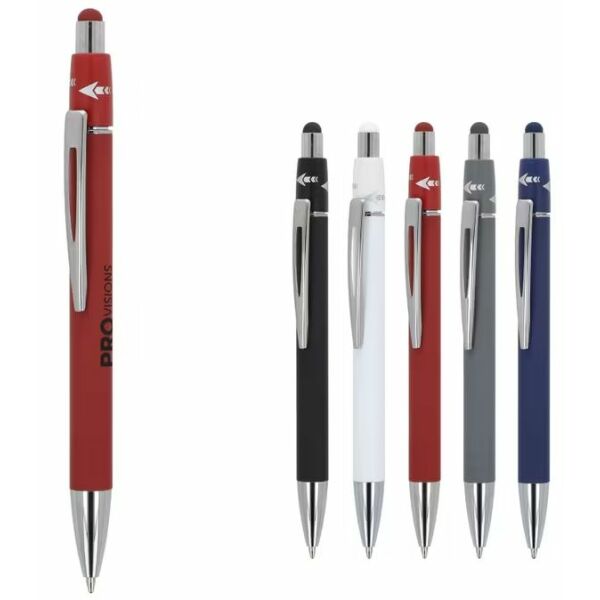 Spinner balpen bedrukken aluminium met touch tip Spinner balpen bedrukken aluminium met touch tip