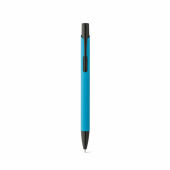 Pippens balpen rubberized aluminium blauwe inkt