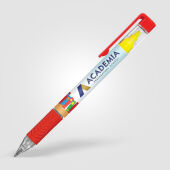 Svenn balpen met langhoudende gele markeerstift Svenn balpen met langhoudende gele markeerstift