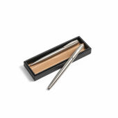 Ella schrijfset balpen rollerbalpen gerecycled rvs zwarte inkt