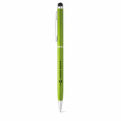 Milow slanke balpen aluminium blauwe inkt