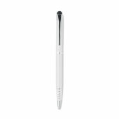 Florina stylus touch balpen gerecycled aluminium - wit