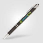 Sandy luxe aluminium balpen met stylus touch tip