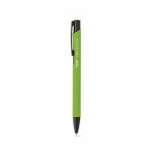 Pippens balpen rubberized aluminium blauwe inkt