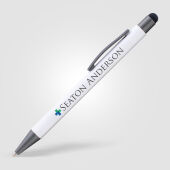 Texter soft-touch metalen balpen met stylus touch tip