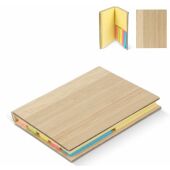 Sticky notes bamboe 3 soorten memoblaadjes met bamboe omslag - Natuur