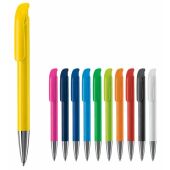Balpen Atlas metal combi - Wit/transparant / Fluor assorti