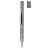 USB balpen 2-in-1 met 4GB - Zilver