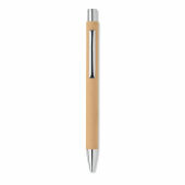 Olympia balpen gerecycled papier blauwe inkt - beige