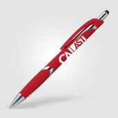 Lario balpen met rubberen grip en stylus touch tip