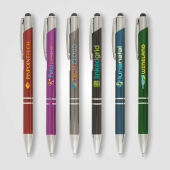 Sandy luxe aluminium balpen met stylus touch tip