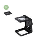 Tudels vergrootglas 8x met liniaal - NEG - S/T