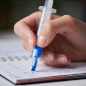 Zikko Markeerstift spuit Injectiespuit marker transparant blauw Zikko Markeerstift spuit Injectiespuit marker transparant blauw