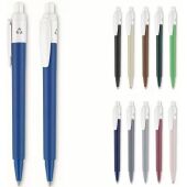 Balpen Baron 03 colour recycled hardcolour - Zwart / Wit