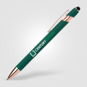Prins softy roségouden balpen met stylus touch tip