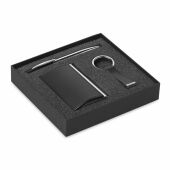 Kadeau geschenkset met balpen PU leer 3 delig