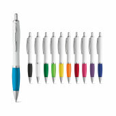 Move white balpen metalen clip blauwe inkt