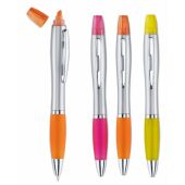 Rio duo balpen en markeerstift ineen - oranje