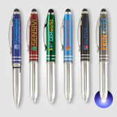 Lando balpen met stylus touch tip en LED-licht Lando balpen met stylus touch tip en LED-licht