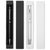 Eduar touch balpen aluminium in verpakking blauwe inkt