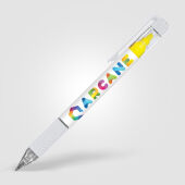 Svenn balpen met langhoudende gele markeerstift Svenn balpen met langhoudende gele markeerstift