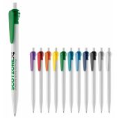 Balpen Cosmo hardcolour - Wit / Donker Blauw