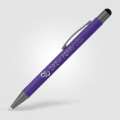 Texter soft-touch metalen balpen met stylus touch tip