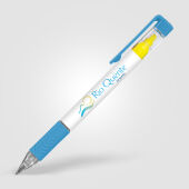 Svenn balpen met langhoudende gele markeerstift Svenn balpen met langhoudende gele markeerstift