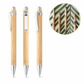 Hiera balpen bamboe blauwe inkt